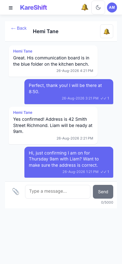 Messages — Mobile