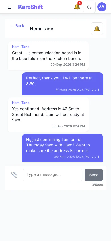 Messages — Mobile