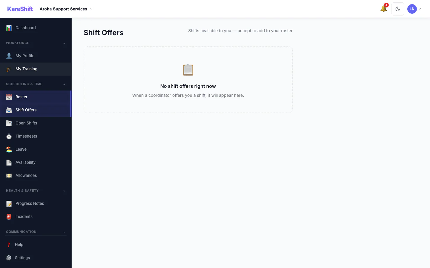 Shift Offers
