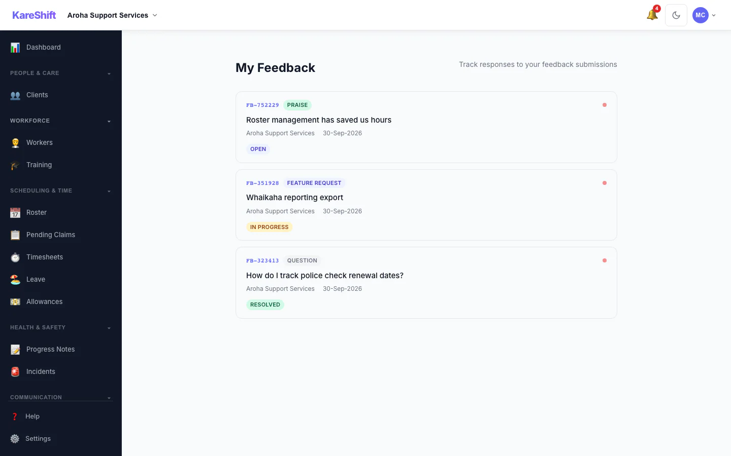 Feedback
