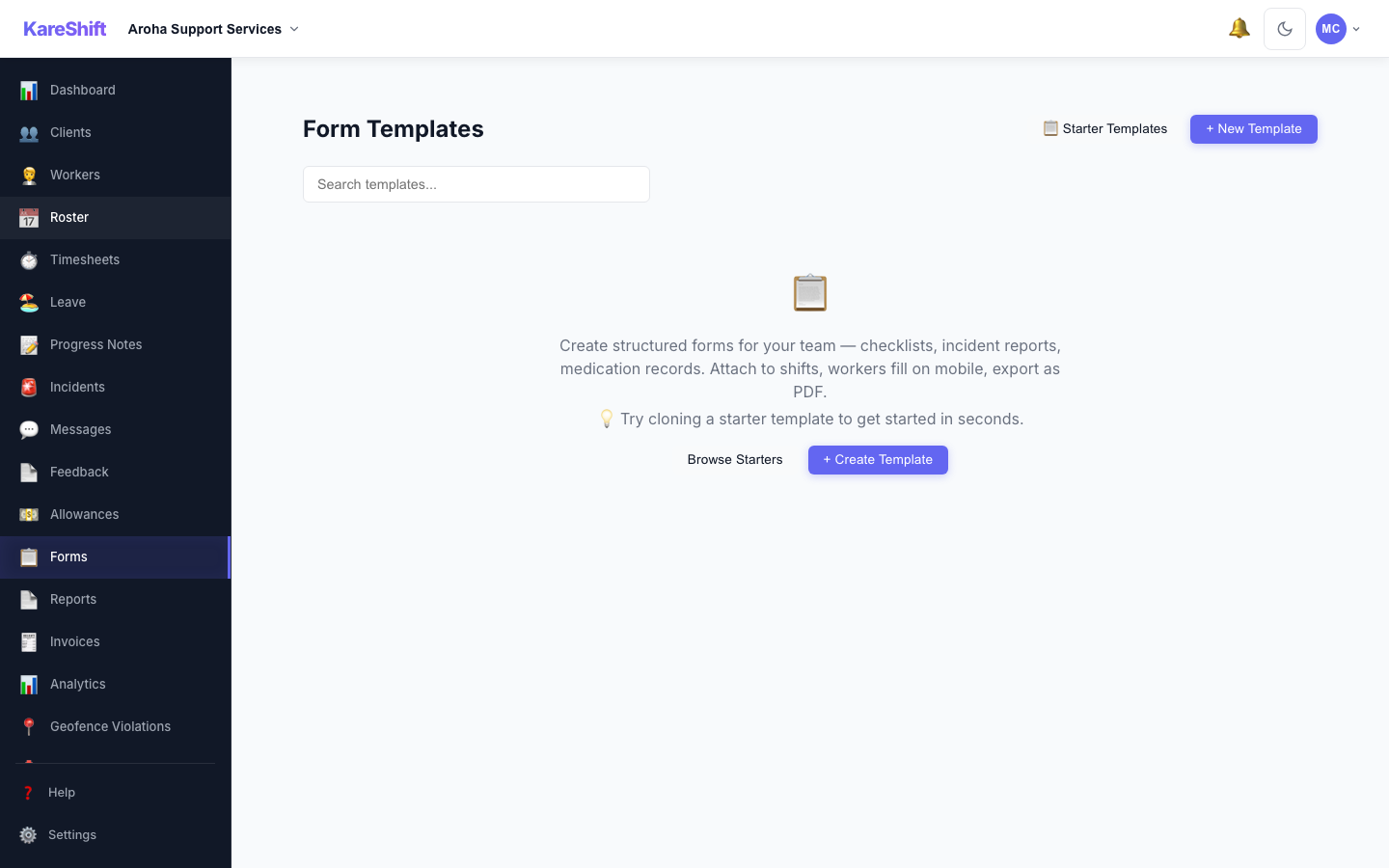 Custom Forms