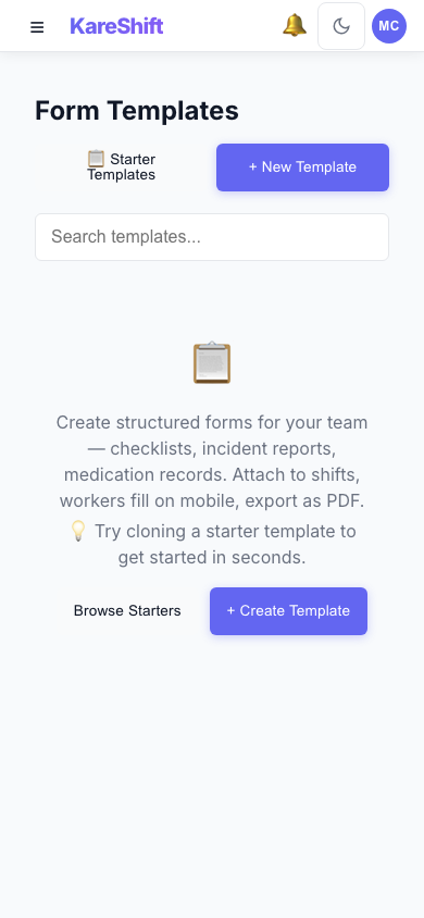 Forms — Mobile