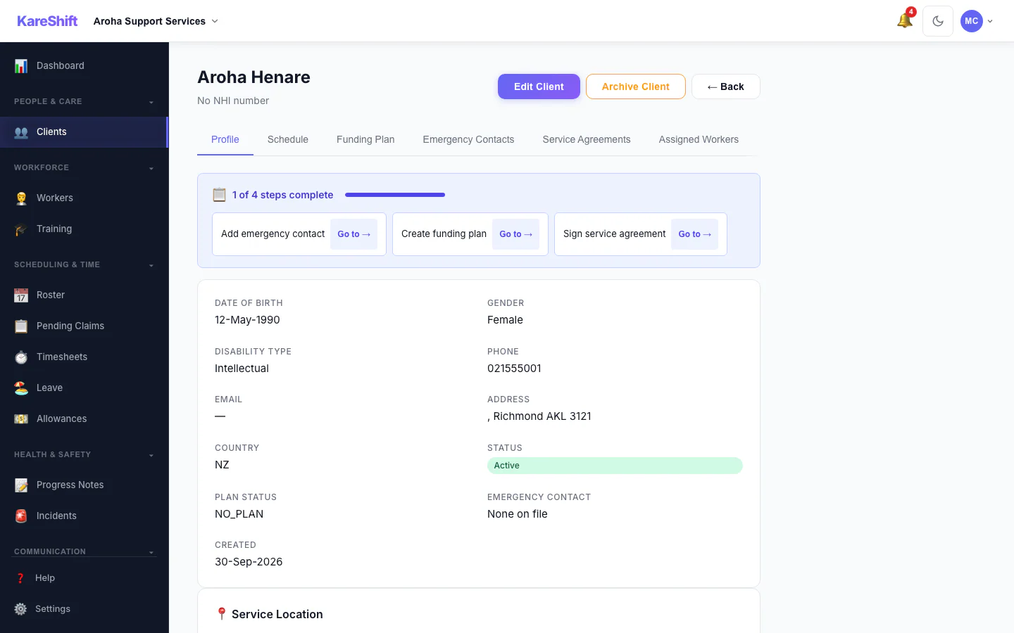 Client Detail