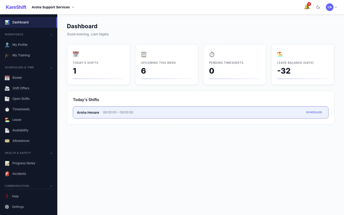 Worker Dashboard