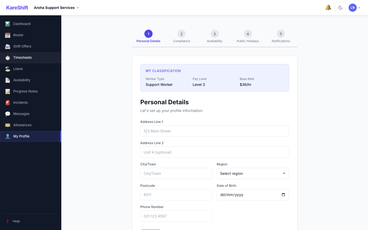 Worker Onboarding