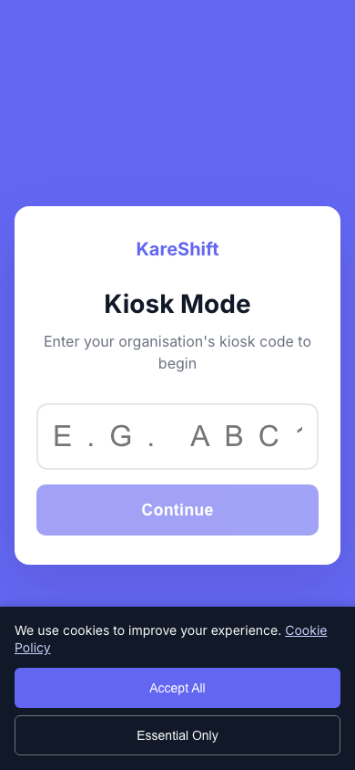 Kiosk Mode — Mobile